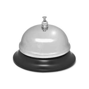  Nickel Plated Call Bell,2 3/4 High,3 3/8 Base,Chrome 