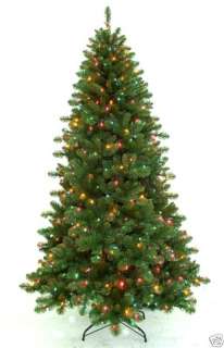 PRE LIT ARTIFICIAL CHRISTMAS TREE / PREMIUM QUALITY / MULTI 