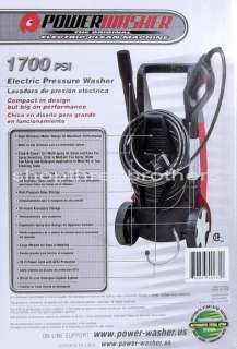 New 1700 PSI Power Washer Compact Electric Water Pressure Cleaner 
