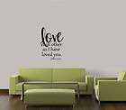 LOVE EACH OTHER AS I HAVE LOVED YOU WALL QUOTE DECAL VINYL LETTERING 