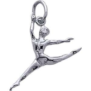    Rembrandt Charms Ballet Dancer Charm, Sterling Silver Jewelry