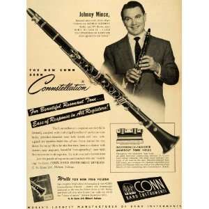   Instruments Johnny Mince Clarinets   Original Print Ad
