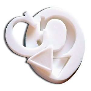  Paderno Composite Letter C Shaping Mold   2 X 1 3/8 