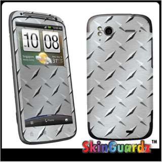 Diamond Plate Vinyl Case Decal Skin To Cover HTC Sensation 4G T Mobile 