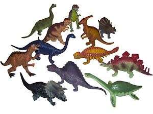 Lot of (12) NEW Dinosaur Action Figures Jurassic Park Play Toy 