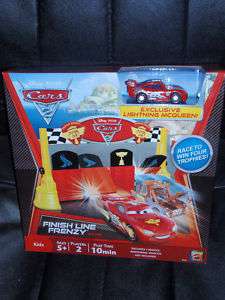 Disney Cars 2 FINISH LINE FRENZY Game Silver McQueen  