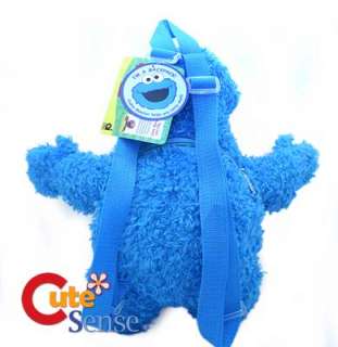 Sesame Street Cookie Monster Plush Doll Backpack Plush Figure Bag 14 