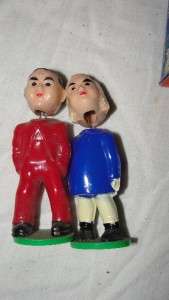   Styrene Plastic Magnetic Kissing Couple Bobble Head Dolls in Box