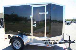   Enclosed Cargo Motorcycle Trailer Ramp & Side Door w/ Color  