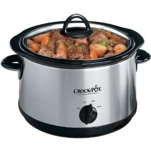  New   CROCK POT SCR 500SS 5 QUART ROUND MANUAL STAINLESS 