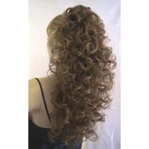  MIRAGE Clip On Ponytail Hairpiece Wig #12 LIGHT GOLDEN 