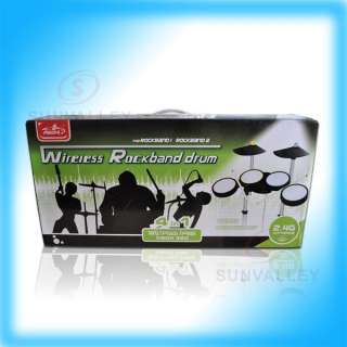 4in1 Wireless Rock Band Drum Set for Wii PS2 3 XBOX 360  
