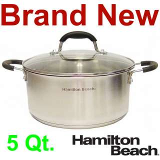 Stainless Steel Dutch Oven,5 Quart/Qt Cookware Pot,New  