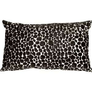com Pillow Decor   Pony Spots Black and White 12x20 Decorative Throw 
