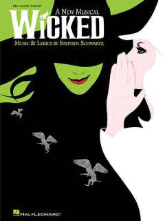 Wicked Musical Big Note Easy Piano Sheet Music Book NEW  
