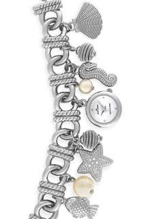 AK Anne Klein Charm Bracelet Watch  