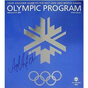  Apolo Anton Ohno Autographed 2002 Winter Olympics Program 