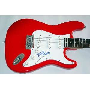 Bo Diddley Autographed Signed Red Guitar & Proof