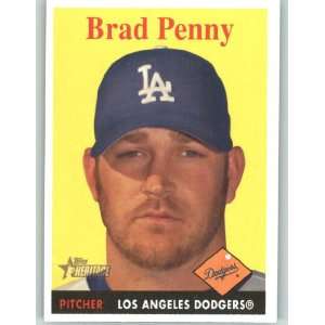  2007 Topps Heritage #25 Brad Penny   Los Angeles Dodgers 