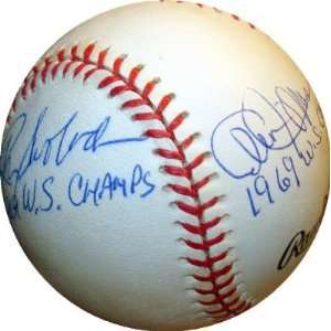  Cleon Jones Autographed Baseball   Tommie AgeeRon Swoboda 