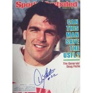 Doug Flutie Autographed/Hand Signed (Generals, USFL) Sports 
