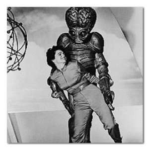  Faith Domergue This Island Earth B&W Stretched Square 