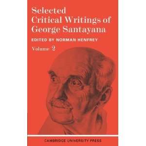   of George Santayana Vol 2 (9780521094641) George Santayana Books
