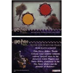 Harry Potter Azkaban Update DOUBLE Costume Card   H Potter & C Diggory 