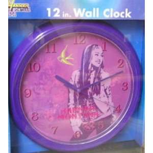  Hannah Montana 12 In. Wall Clock Purple