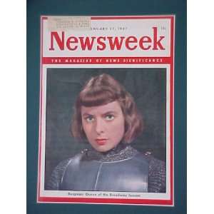 Ingrid Bergman Queen Of Broadway January 27 1947 Newsweek Magazine 