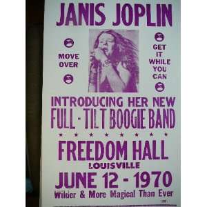 Janis Joplin Introducing Her New Full tilt Boogie Band At Freedom Hall 