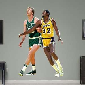  Magic Johnson Lakers   Larry Bird Celtics Duo Fathead Official Wall 
