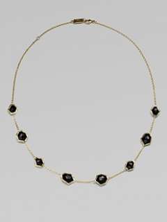 Ippolita   18K Gold Onyx Necklace