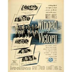  1945 Ad Film Winged Victory 20th Century Fox Moss Hart Lon 