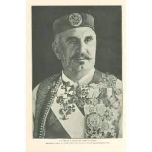 1910 Print Nicholas I King of Montenegro 