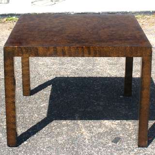 Faux Painted Parsons Wood End Coffee Tables PRICE REDUCED  