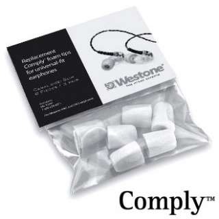 Westone / Comply Foam Tips T100   Slim (3 pair) NEW  