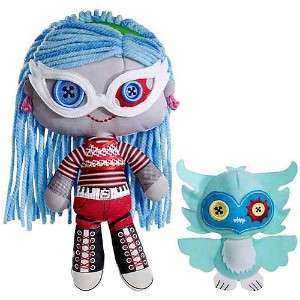   their favorite outfit and scary cool pet. Includes plush doll and pet