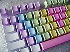 104 PBT Rainbow engraved keycaps for MX cherry Switches keyboard 