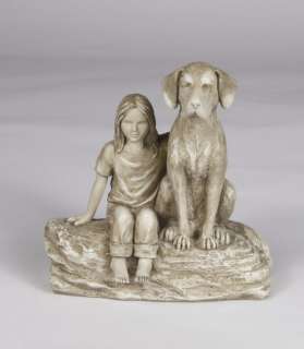 MY DOG & ME.MY FAMILY.NOW & FOREVER FIGURINE/STATUE.NEW  