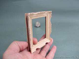 Scale Unfinished Picture Frame for doll house  