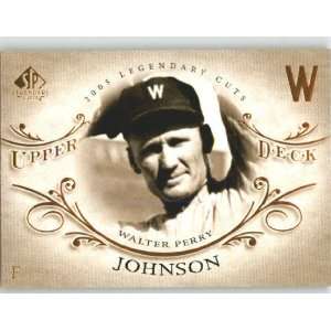  2005 SP Legendary Cuts #85 Walter Johnson   Washington 