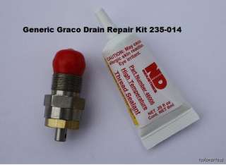  Graco Drain Repair Kit Aftermarket Savings 235 014 Paint Sprayer 