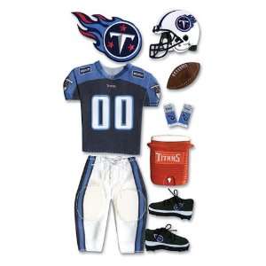  NFL Team UNIFORM 3 D Stickers TENNESSEE TITANS   DISCONTINUED 