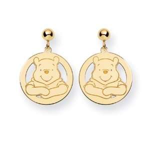  Disneys Winnie the Pooh Post Earrings in 14 Karat Gold Jewelry