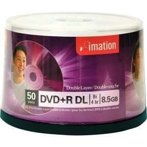  Imation 8x DVD+R Double Layer Media. IMATION 50PK DVD R DL 
