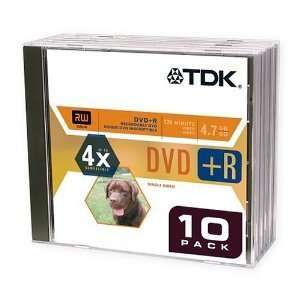 TDK DVD+R 4.7 GB/Go / 120 Minute   Case of 50, INDIVIDUAL 