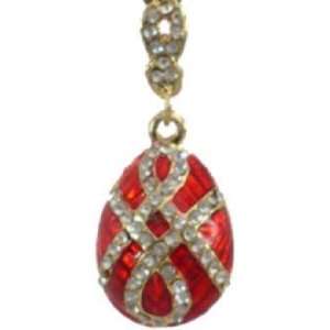  Faberge Style Egg Pendant 00475RD 