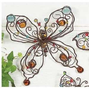 Large Butterfly Beaded Fence Art
