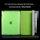  Smart Cover + Clear Back TPU Case Combo 2in1 For New iPad 3 / iPad 2